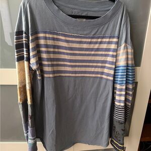 We The Free stripped Long Sleeve Top